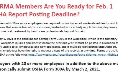 OSHA Report Posting Deadline